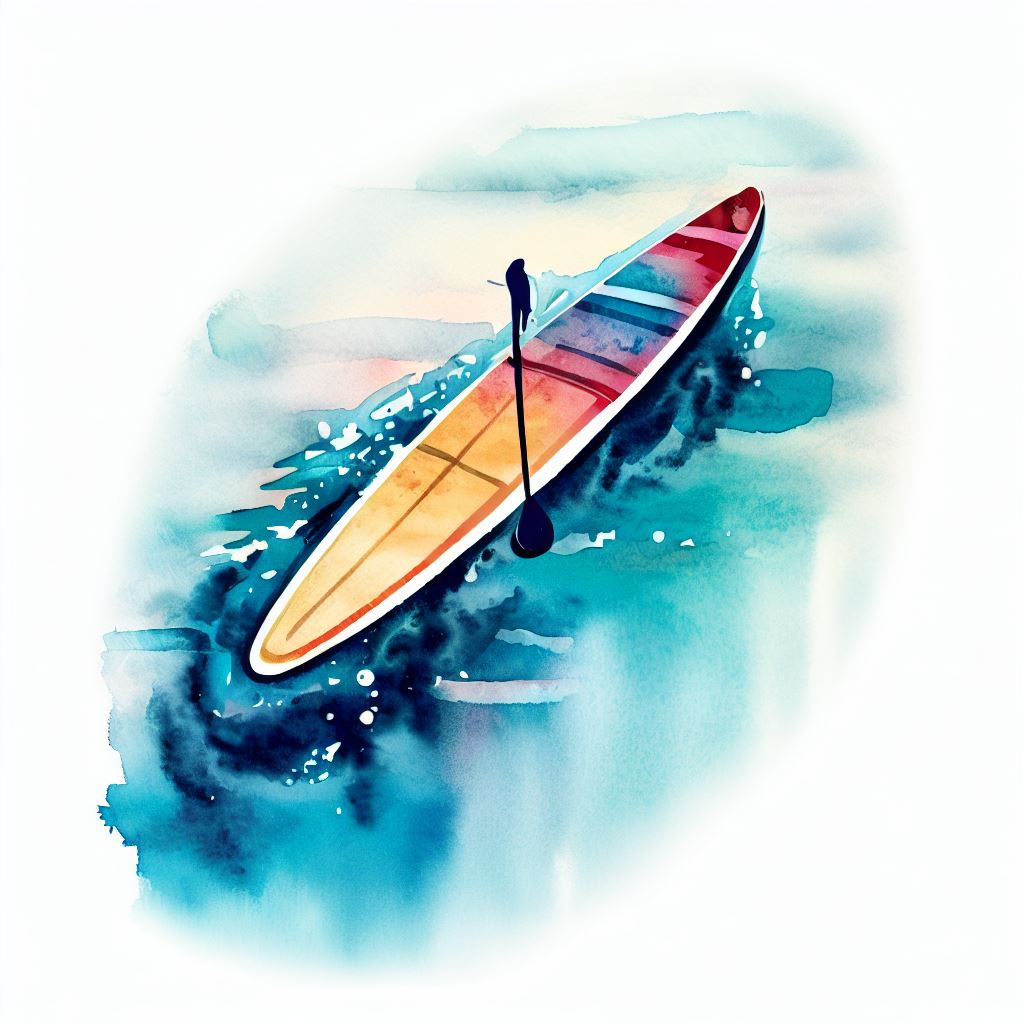 Watercolor SUP Board